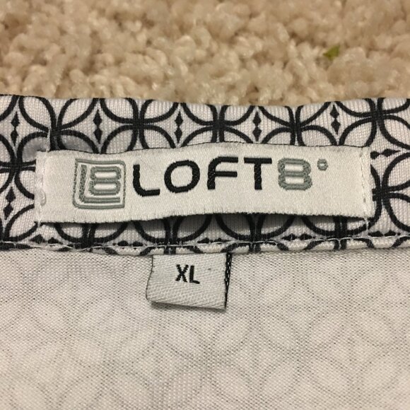 Flower of Life Tunic Neck Poly Flex Golf Shirt - Picture 10 of 16